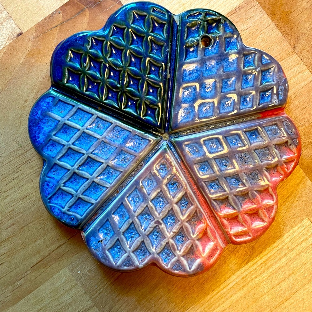 Scandinavian Waffle Ceramic Trivet